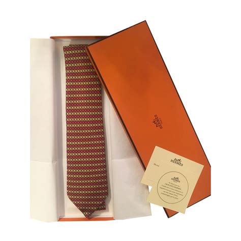 cravate homme hermes|authentic hermes tiesto.